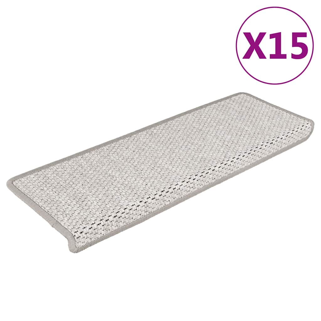 Isekleepuv trepivaip, 15 tk, 65x21x4 cm, plaatina