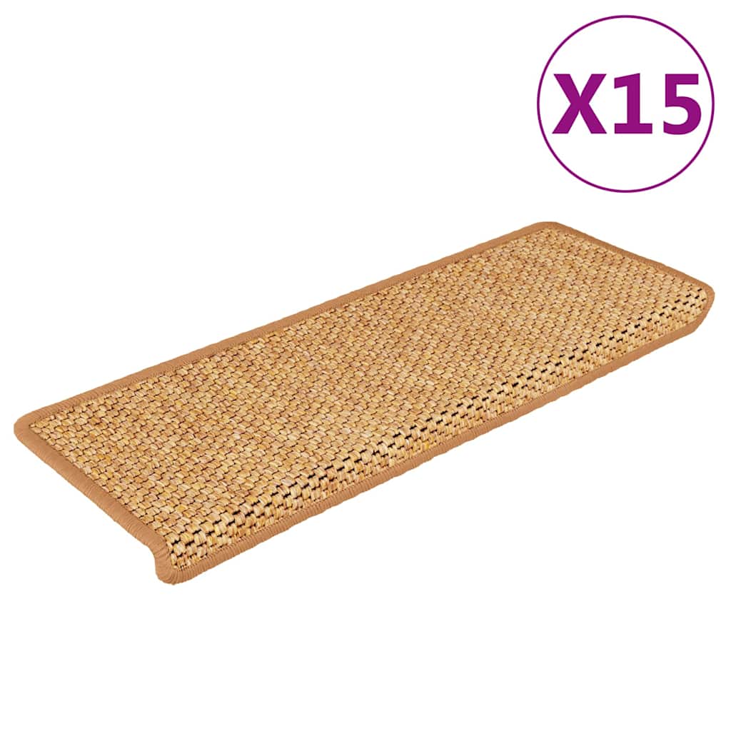 Isekleepuv trepivaip, 15 tk, 65x21x4 cm, sisal
