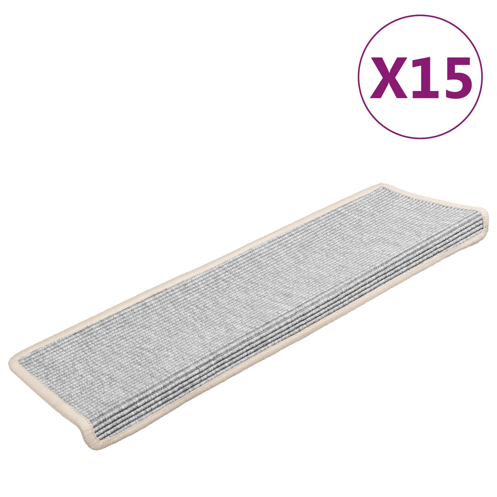 Trepimatid 15 tk 65 x 21 x 4 cm hõbedased ristkülikukujulised servad