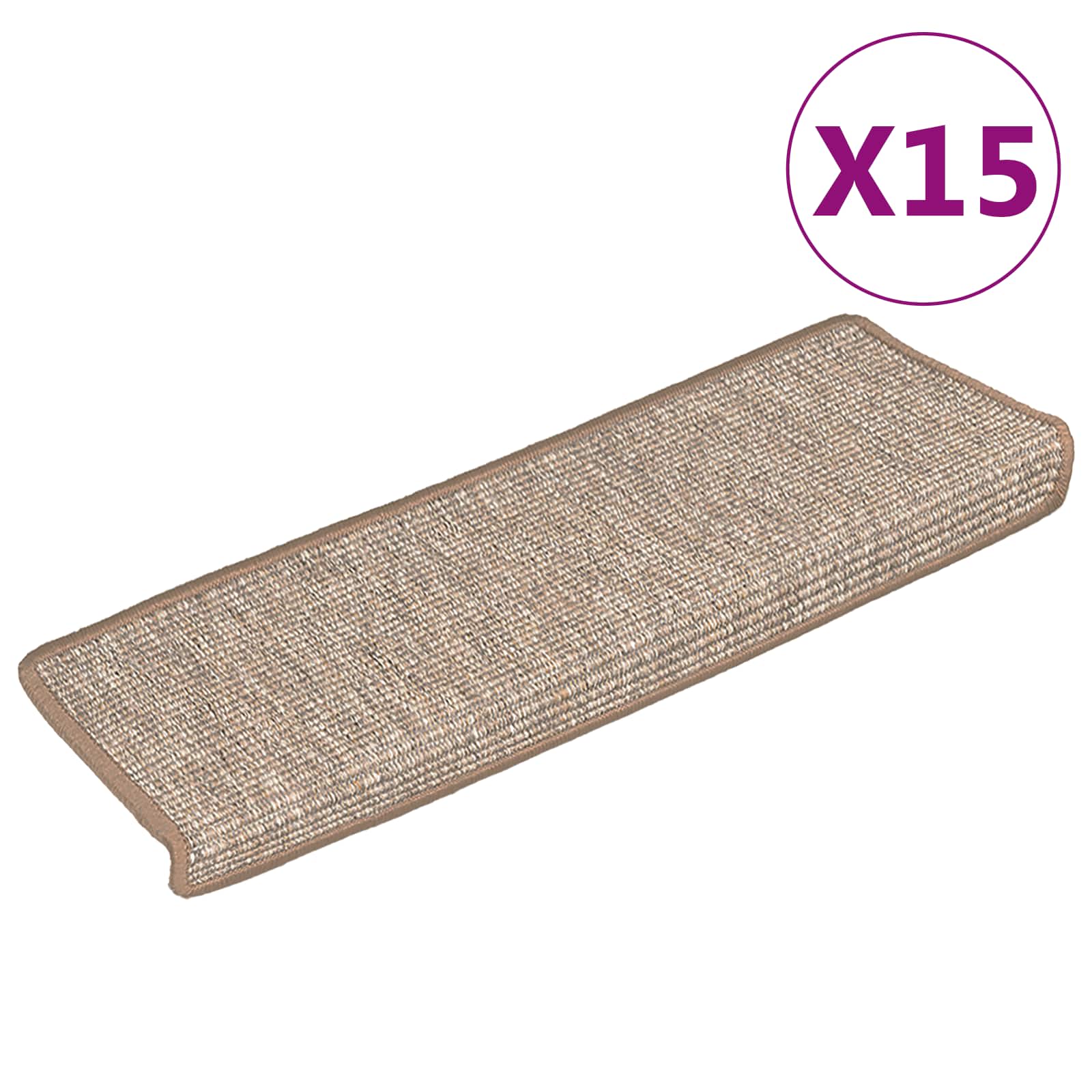 Trepimatid 15 tk 65 x 21 x 4 cm helepruunid ristkülikukujulised servad