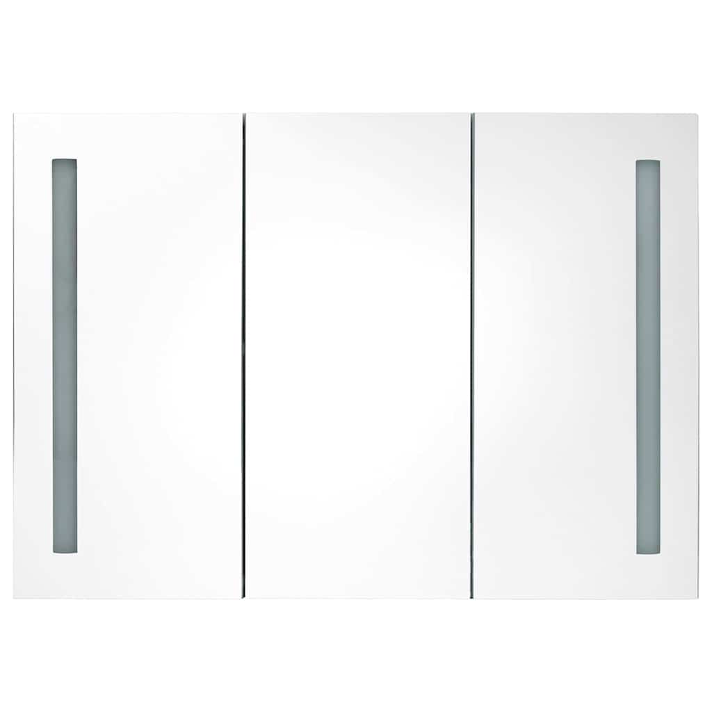 LED vannitoa peegelkapp, 89 x 14 x 62 cm, säravvalge