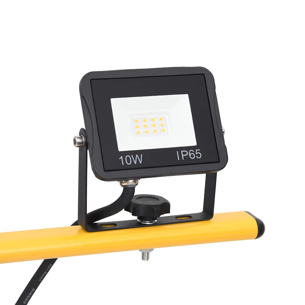 Statiiviga LED prožektor, 2 x 10 W, soe valge