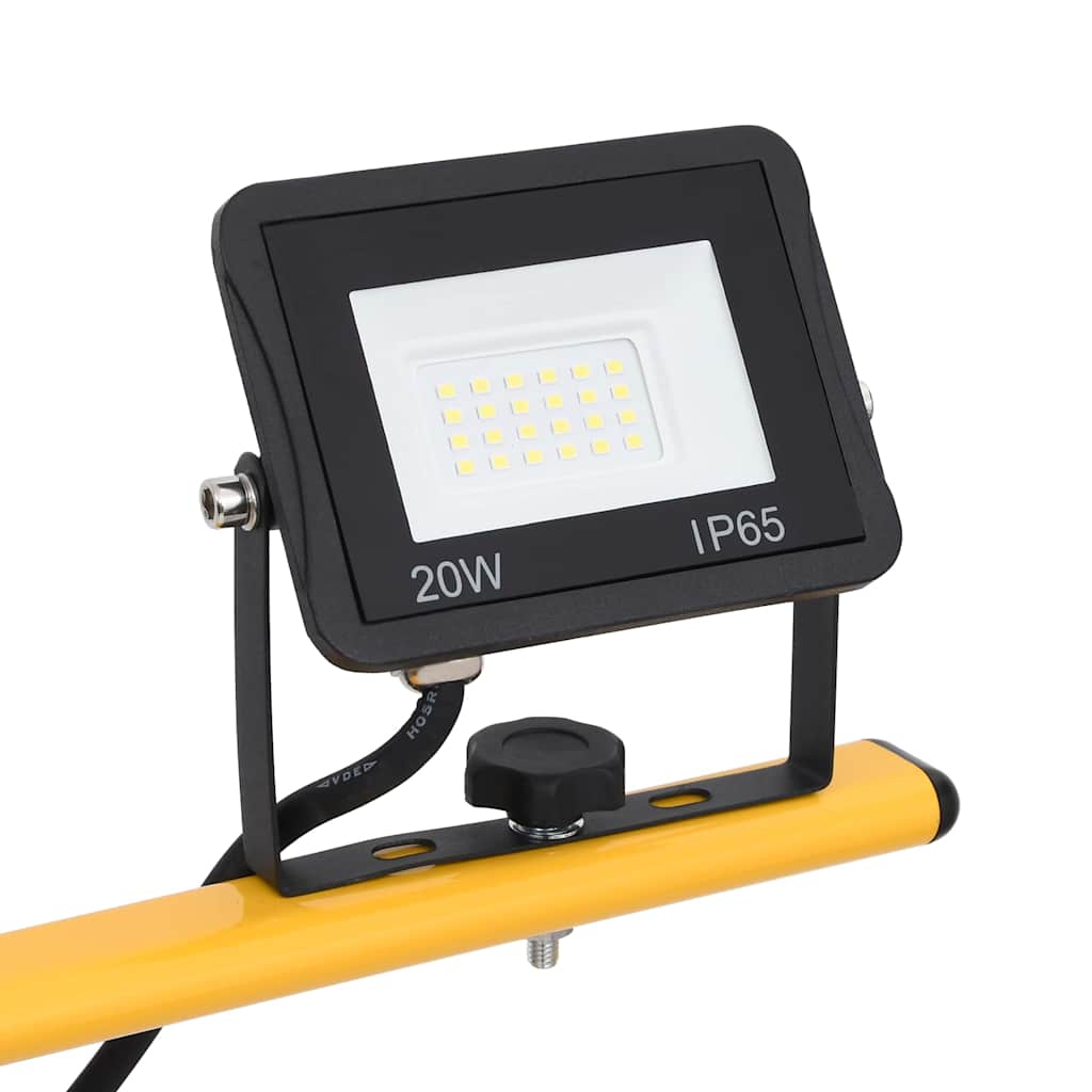 Statiiviga LED prožektor, 2 x 20 W, külm valge