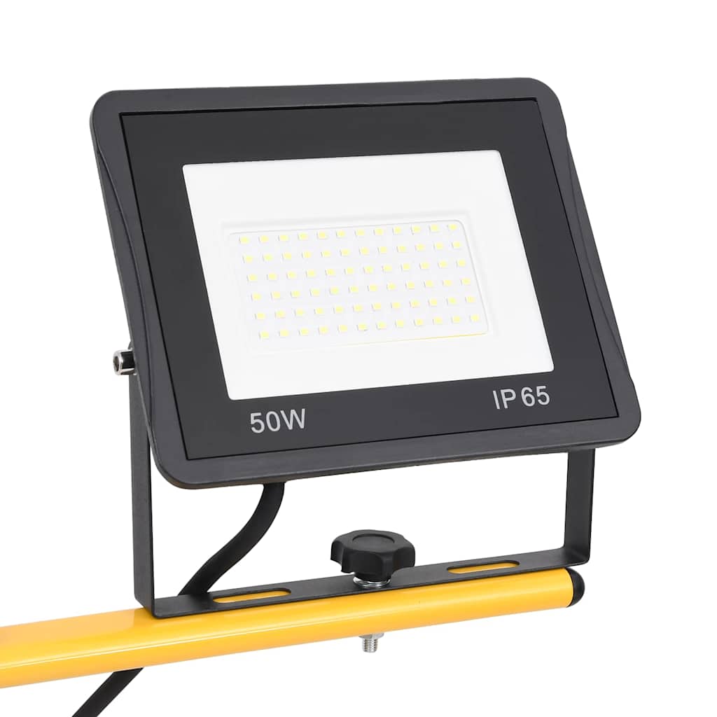 Statiiviga LED prožektor, 2 x 50 W, külm valge