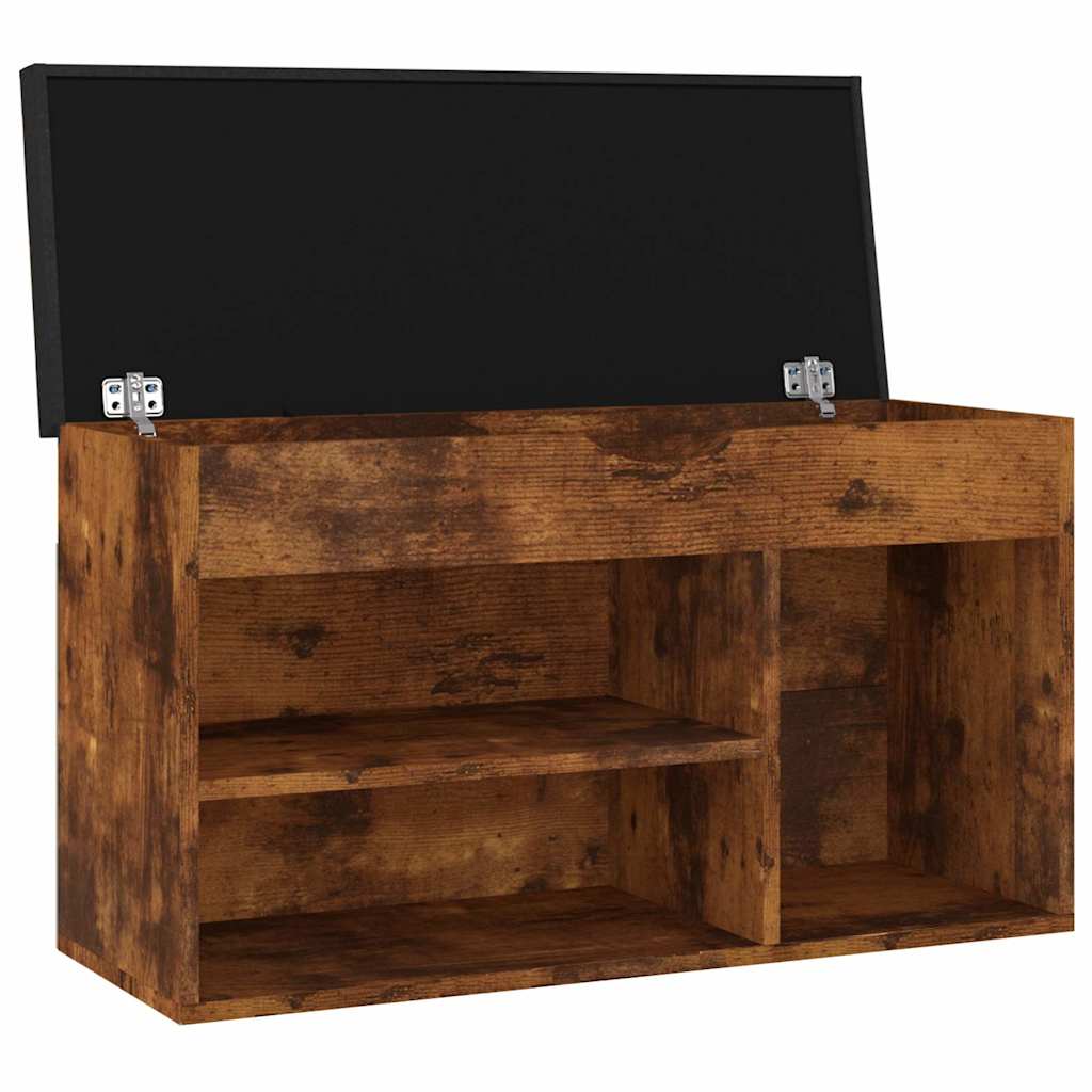 Jalatsipink padjaga, suitsutatud tamm 80x30x47 cm tehispuit