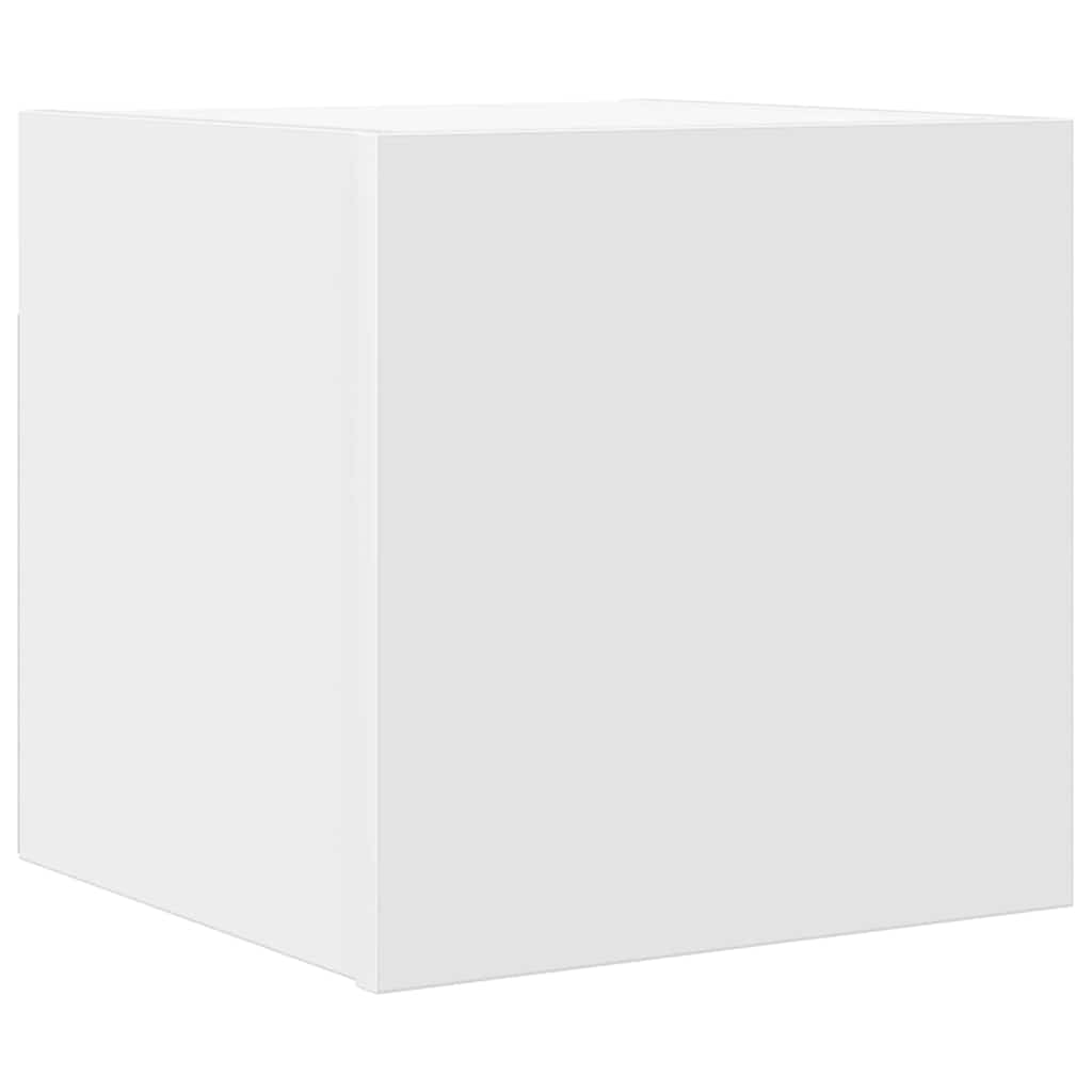 Seinale kinnitatav telerikapp, valge, 30,5 x 30 x 30 cm