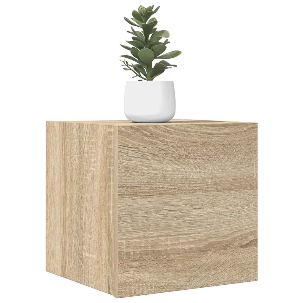 Seina telerikapid, 2 tk, sonoma tamm, 30,5 x 30 x 30 cm