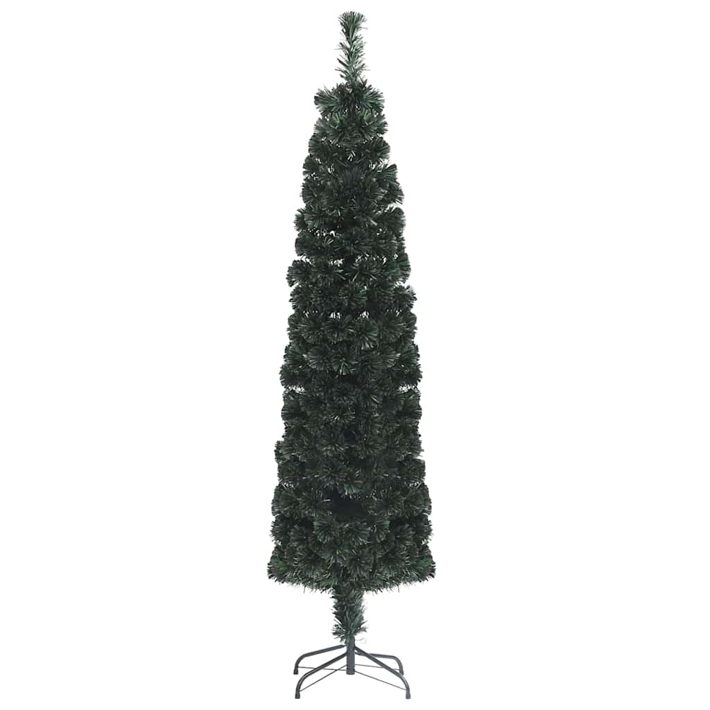 Kitsas kunstjõulukuusk alusega, 150 cm, kiudoptiline