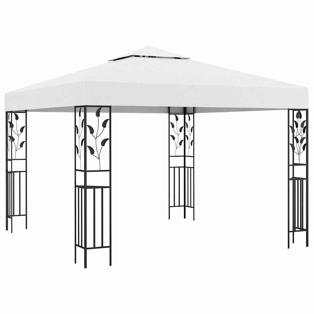 Varjualune, LED-nöörvalgustitega, 3 x 3 m, valge