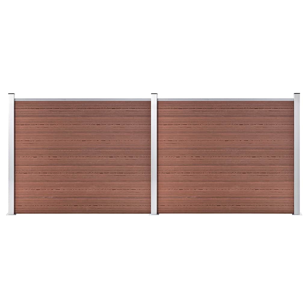 Aiapaneelide komplekt, WPC, 353 x 146 cm, pruun