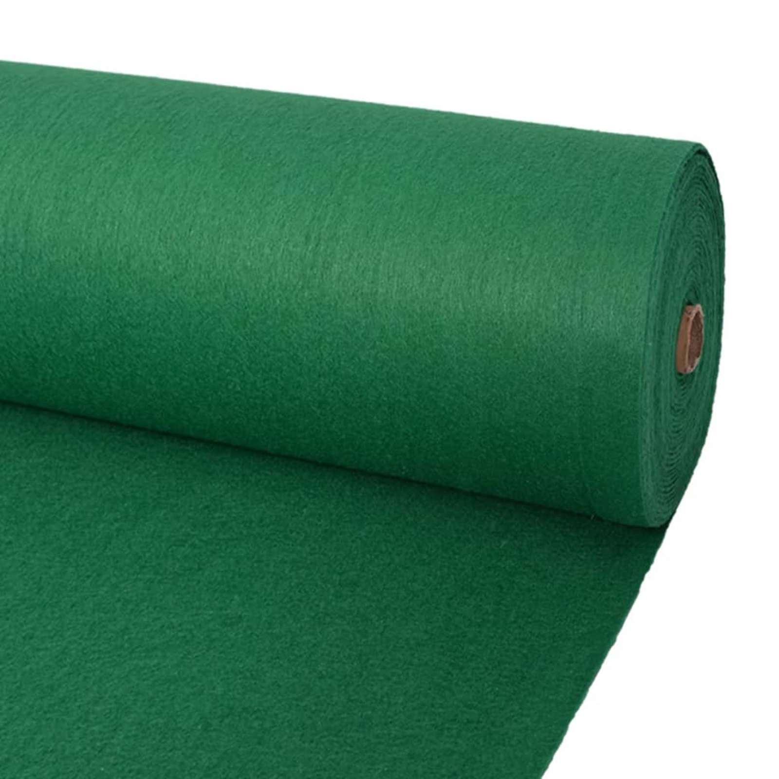 Vaip Üksvärviline Roheline 1,2 x 12 m Polüester