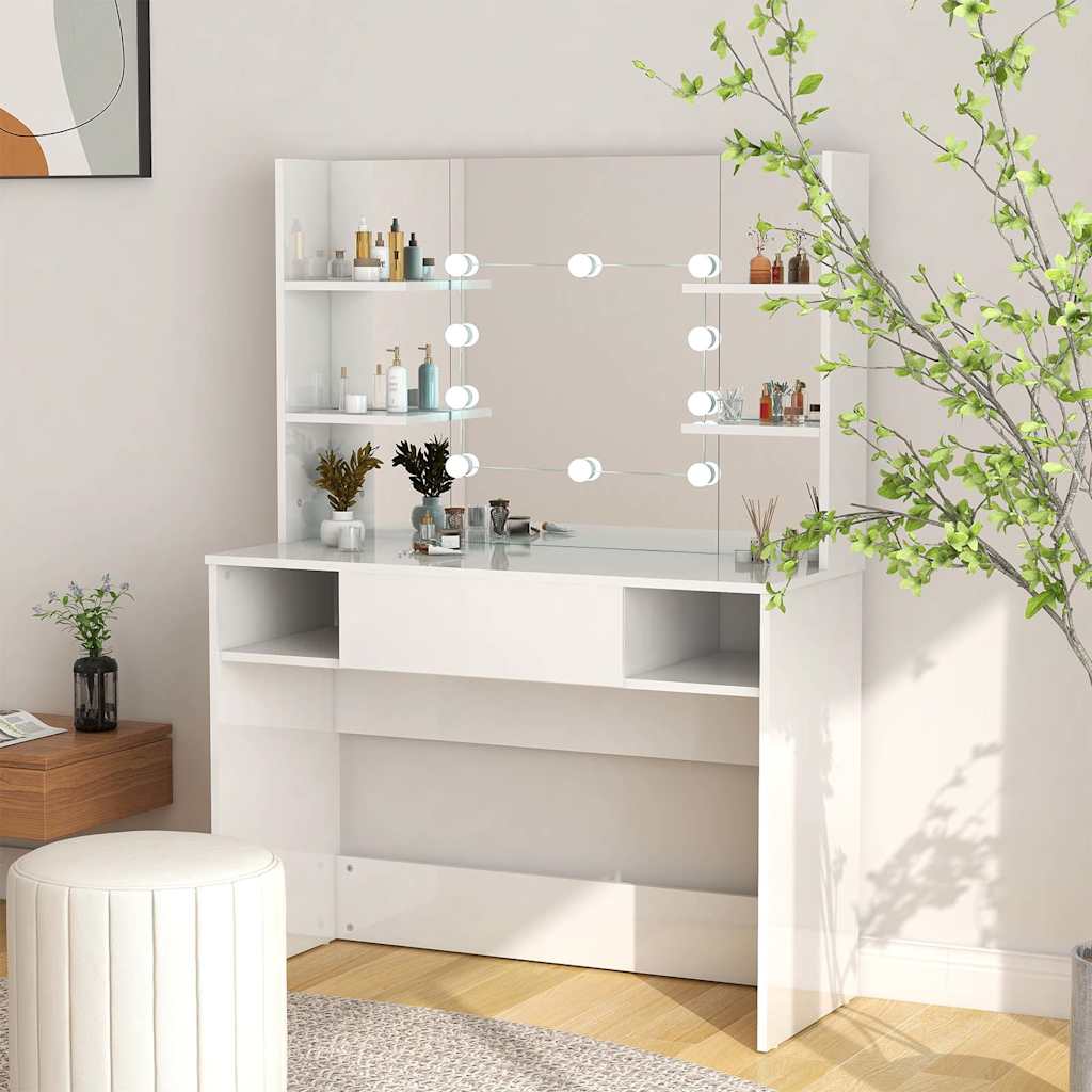 Meigilaud LED-tuledega, 100x40x135 cm, säravvalge