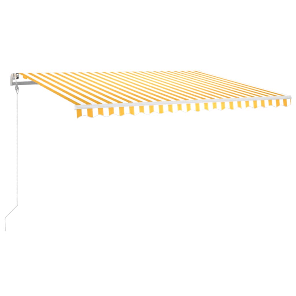 Automaatne varikatus LED, tuuleandur 400x300 cm kollane/valge