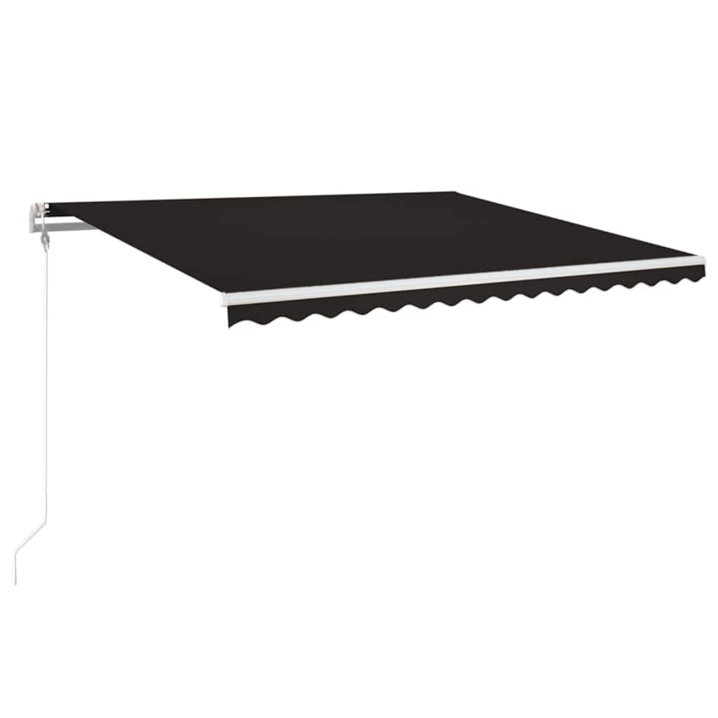 Automaatne varikatus, LED ja tuuleandur, 400x350 cm, antratsiit