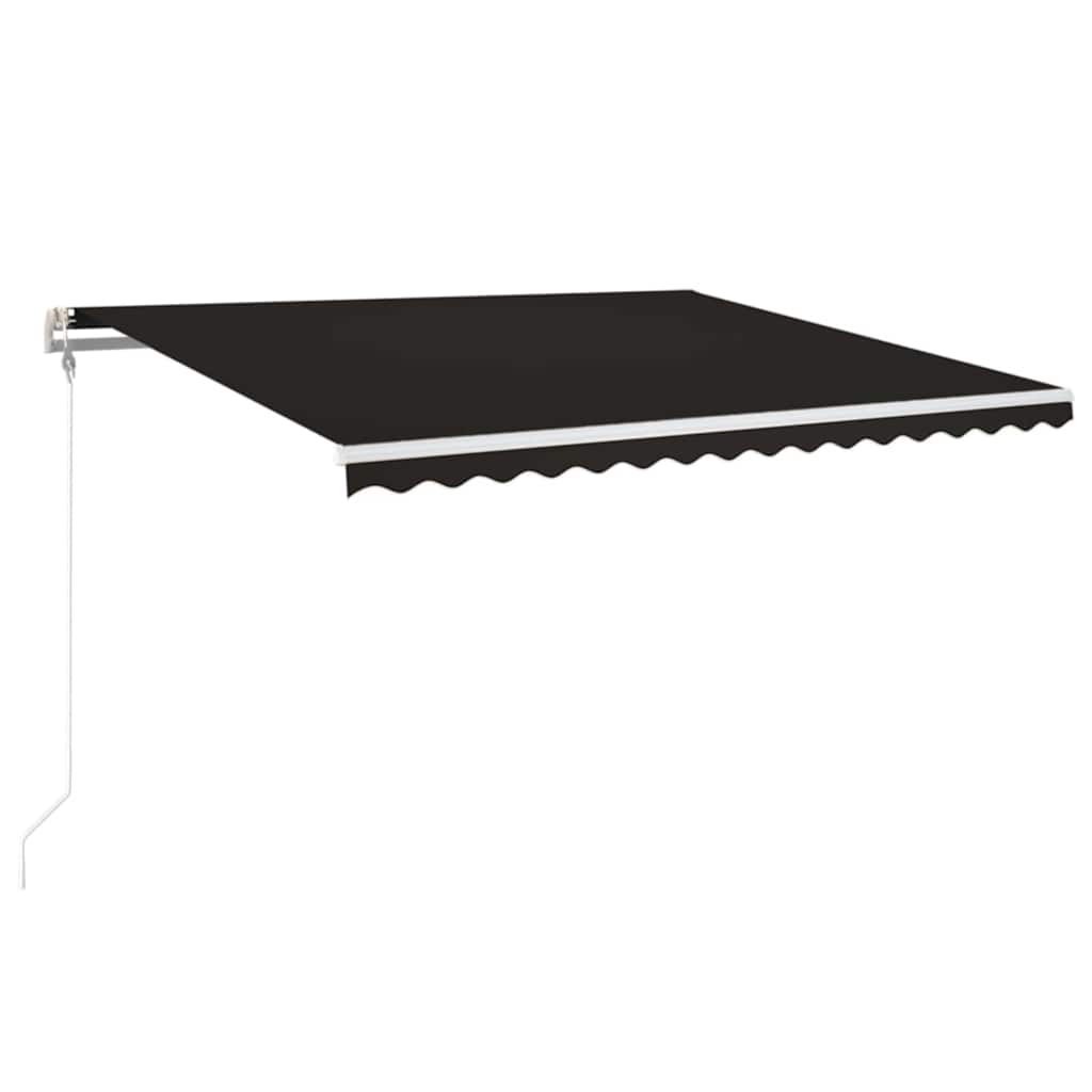 Automaatne varikatus, LED ja tuuleandur, 450x350 cm, antratsiit