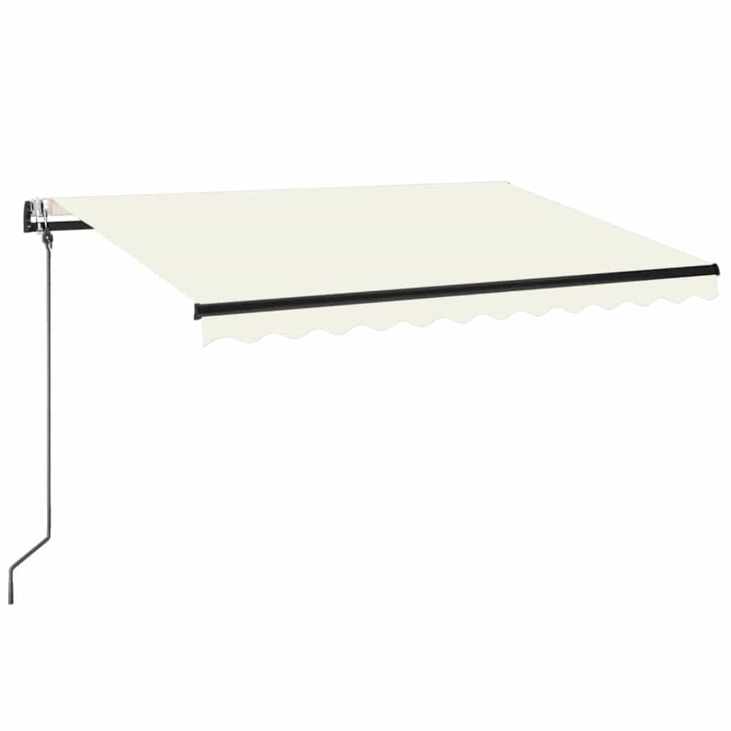 Automaatne varikatus LEDi ja tuuleanduriga 350x250 cm kreemjas