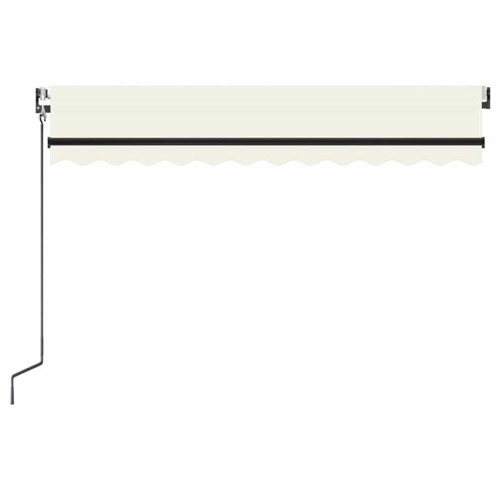 Automaatne varikatus LEDi ja tuuleanduriga 350x250 cm kreemjas