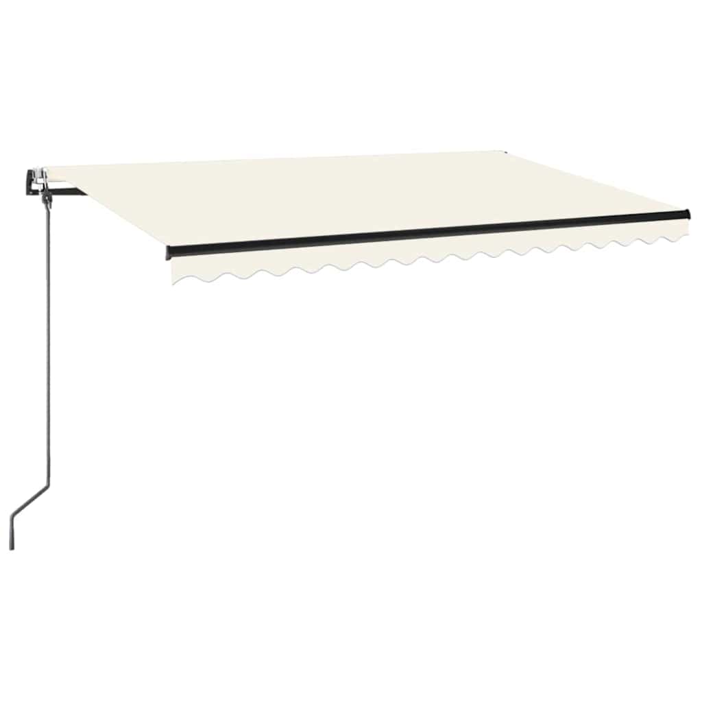 Automaatselt sissetõmmatav varikatus, 400x350 cm kreemjas