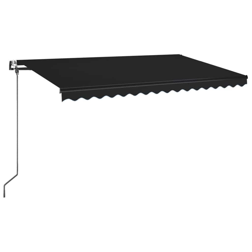 Automaatselt sissetõmmatav varikatus 400x350 cm antratsiithall
