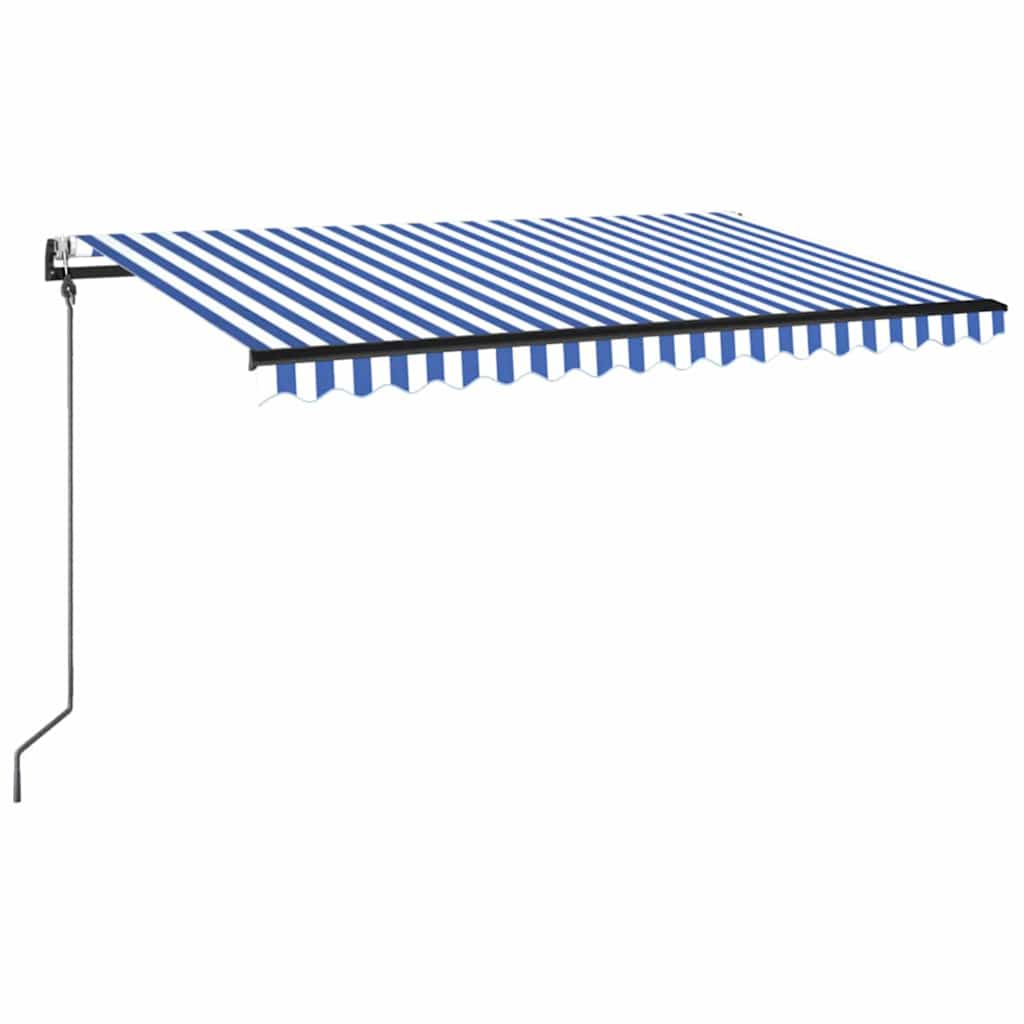 Automaatne varikatus, LED ja tuuleandur 400x350 sinine ja valge
