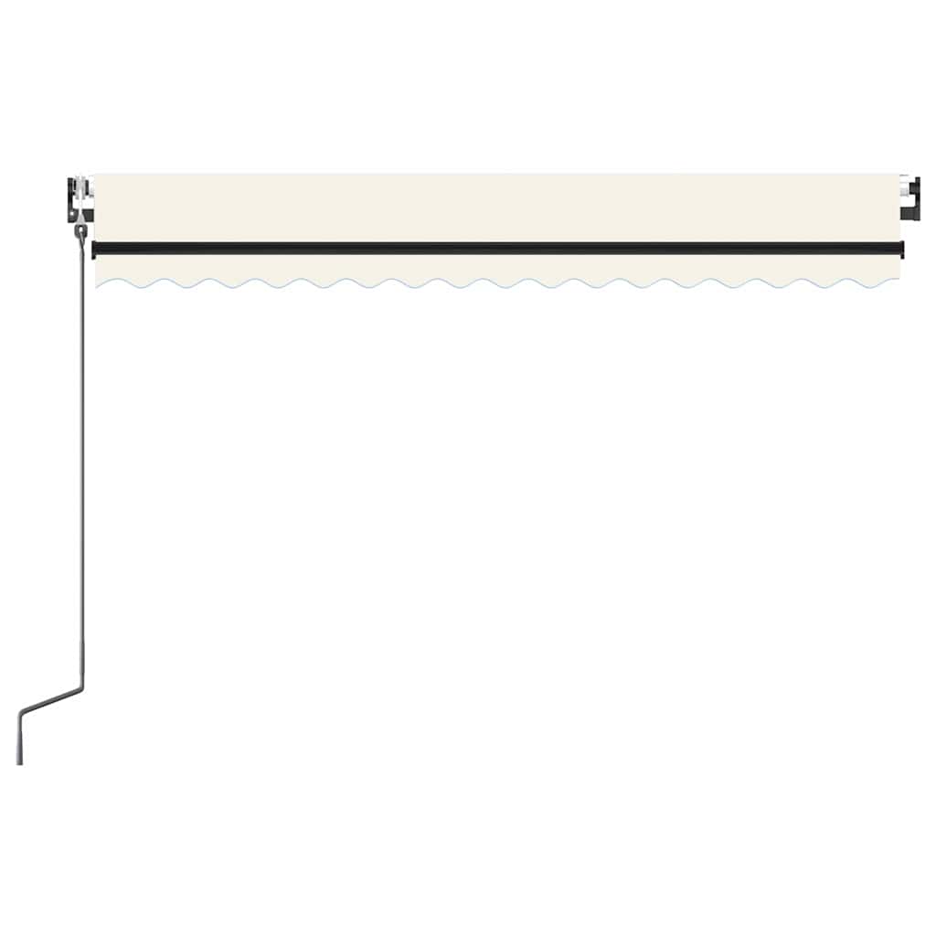 Automaatne varikatus, LED ja tuuleandur, 400 x 350 cm, kreemjas