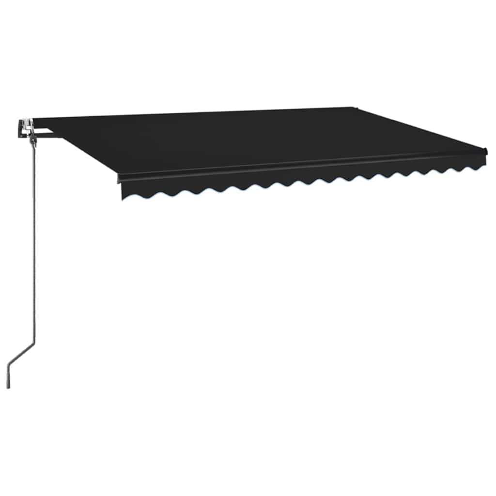 Automaatselt sissetõmmatav varikatus, 450x350 cm antratsiithall