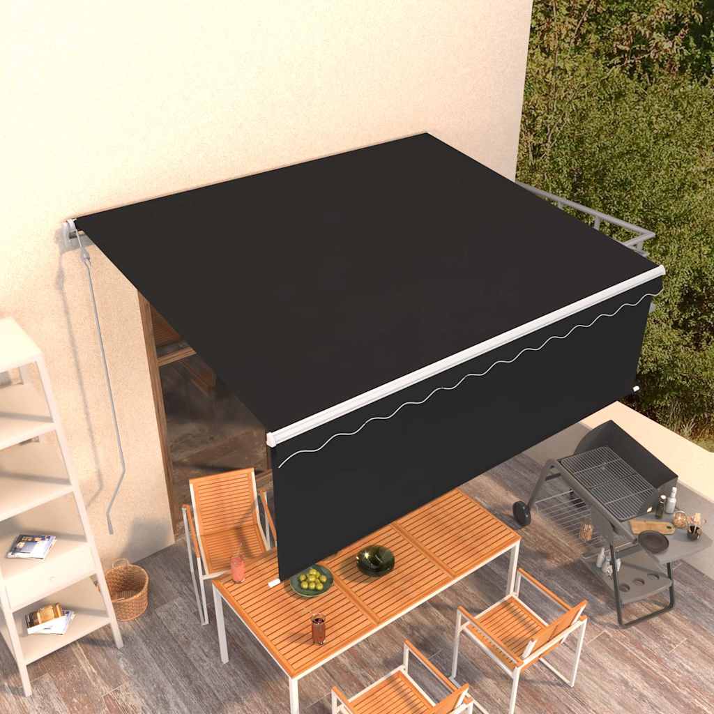 Automaatne varikatus rulooga, 4,5 x 3 m, antratsiit