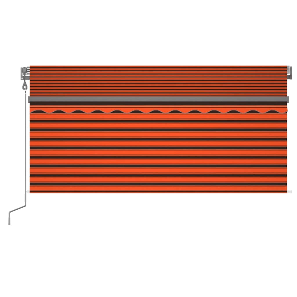 Automaatne varikatus LED, tuuleandur, 3,5x2,5 m oranž/pruun