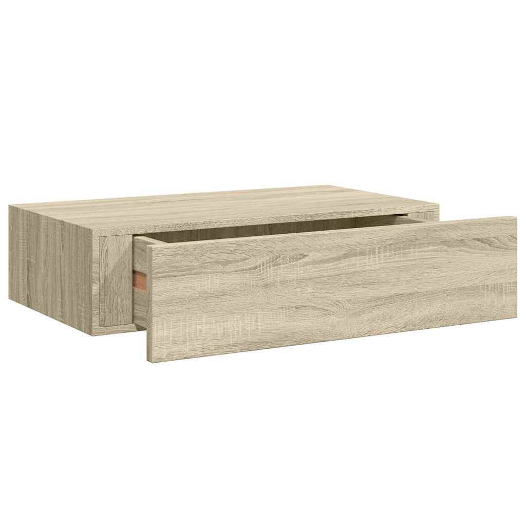 Sahtliga seinariiul, tamm 40x23,5x10 cm MDF