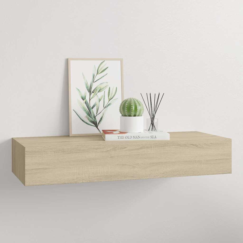 Sahtliga seinariiul, tamm, 60 x 23,5 x 10 cm, MDF