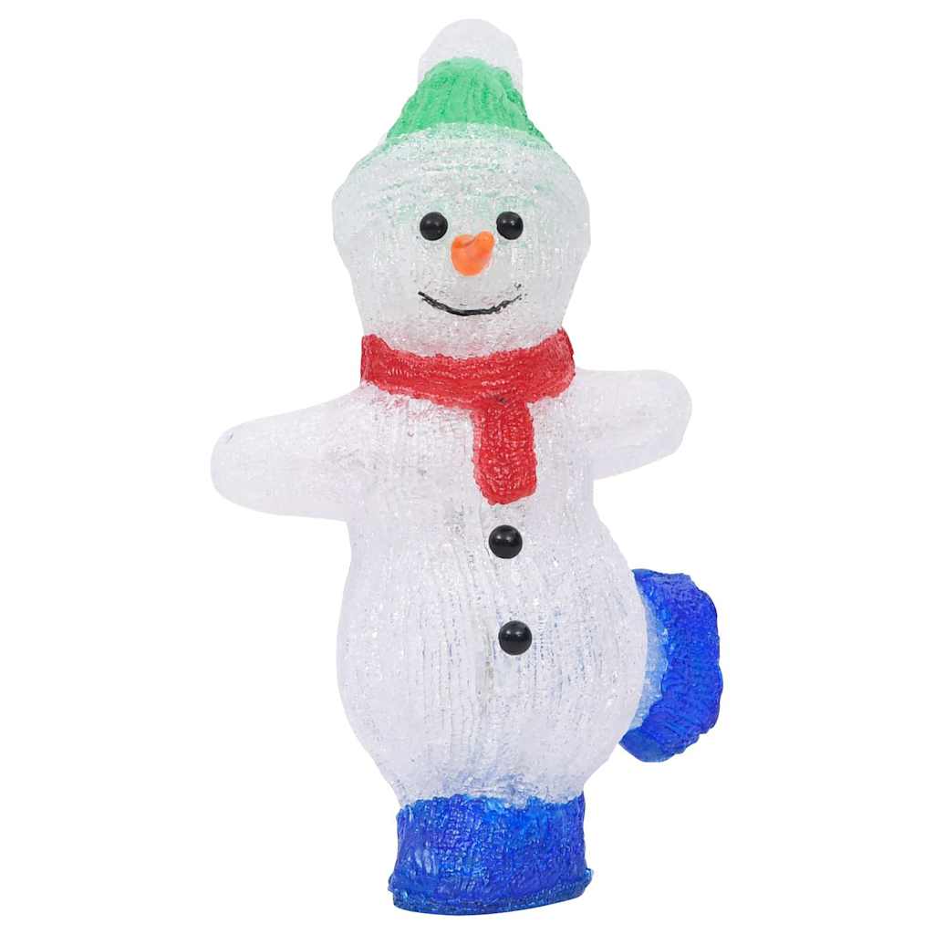 LEDidega akrüülist lumememme kuju, tuppa/õue, 30 cm