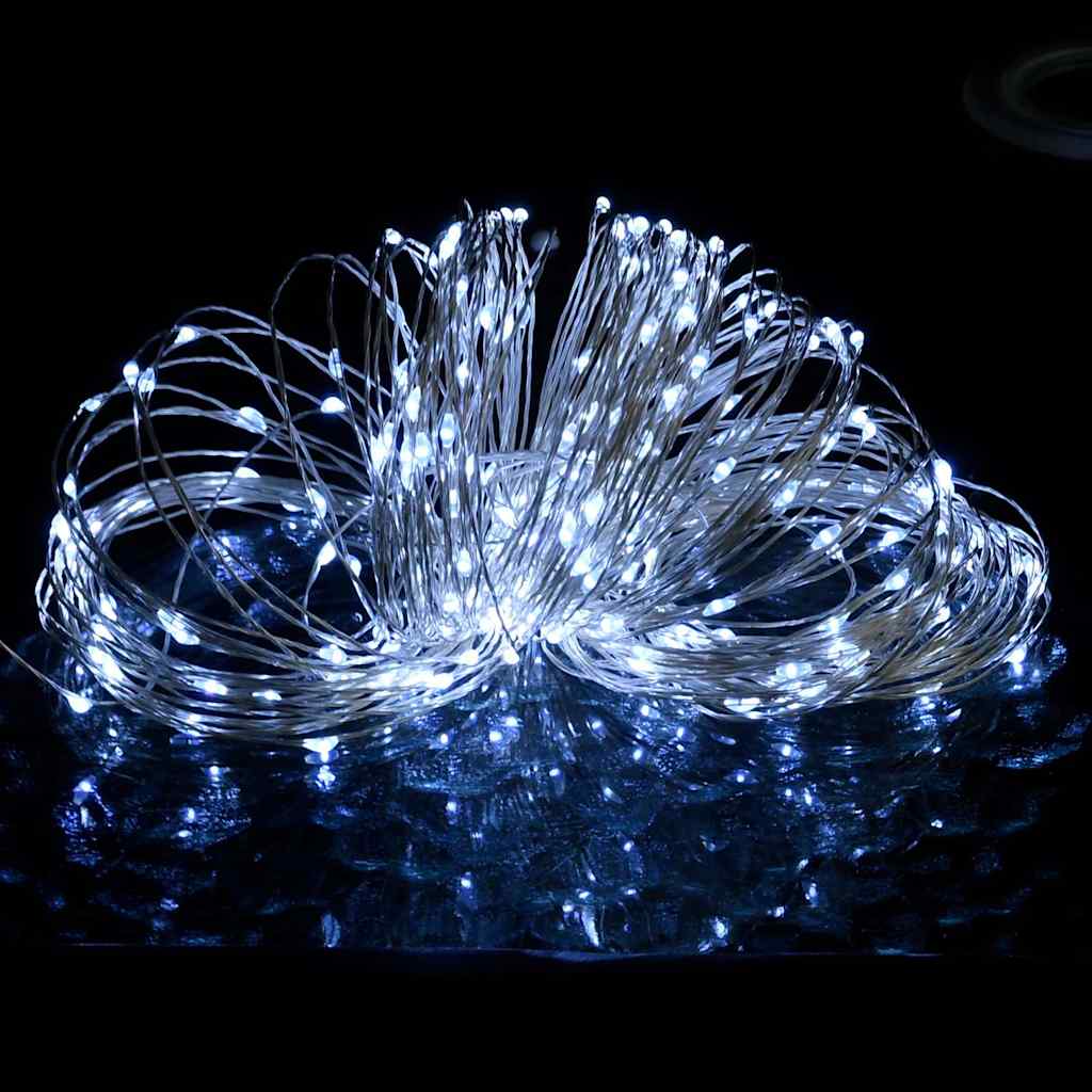 LED-haldjatulede kett 40m, 400 LEDi, külm valge, 8 funktsiooni