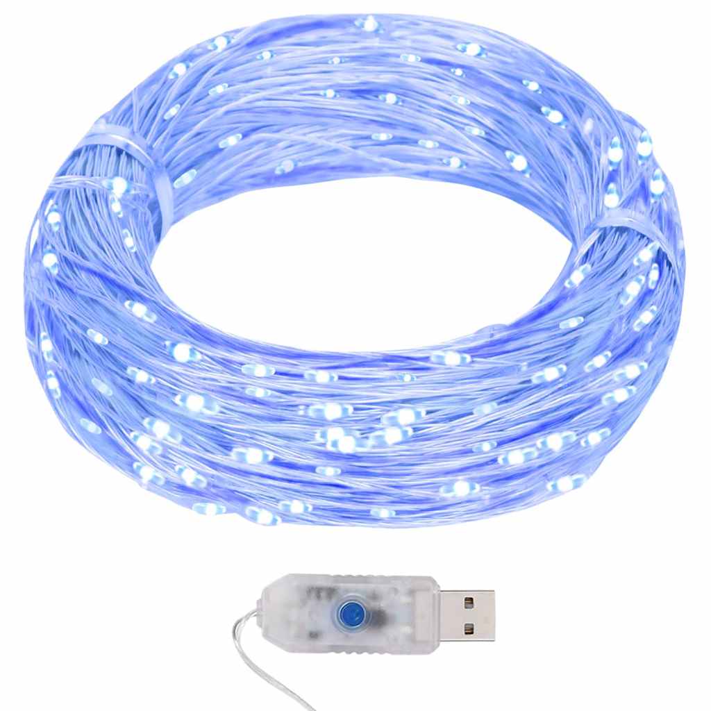 LED-haldjatulede kett 40m, 400 LEDi, sinine, 8 funktsiooni