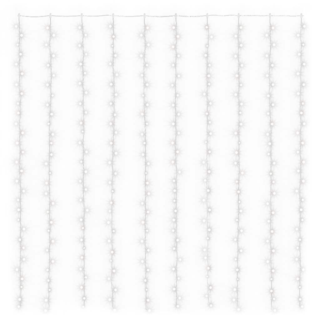 LED-valguskardin, 3x3m, 300 LEDi, külm valge, 8 funktsiooni