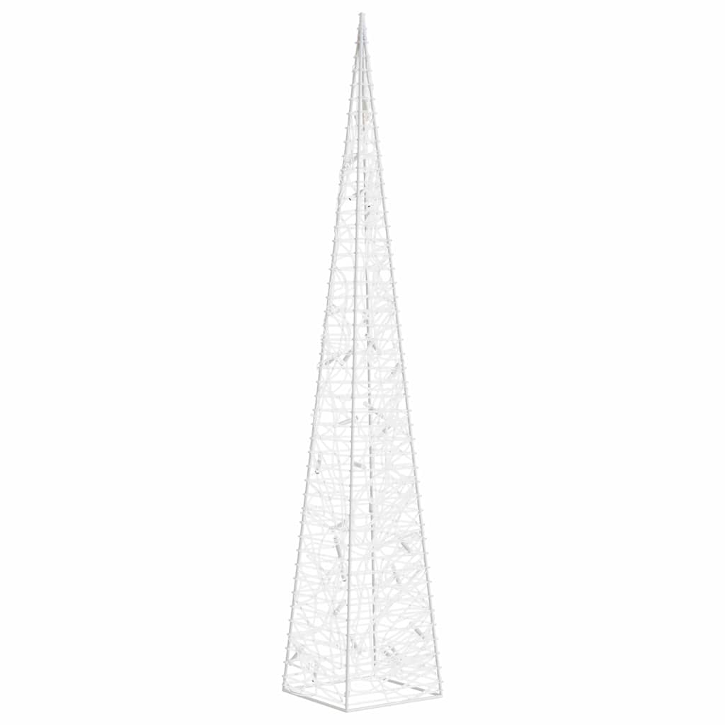Akrüülist valguskoonus, LED-tuli, sinine 60 cm