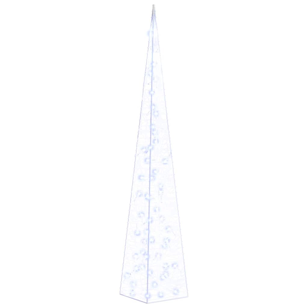 Akrüülist valguskoonus, LED-tuli, sinine 120 cm