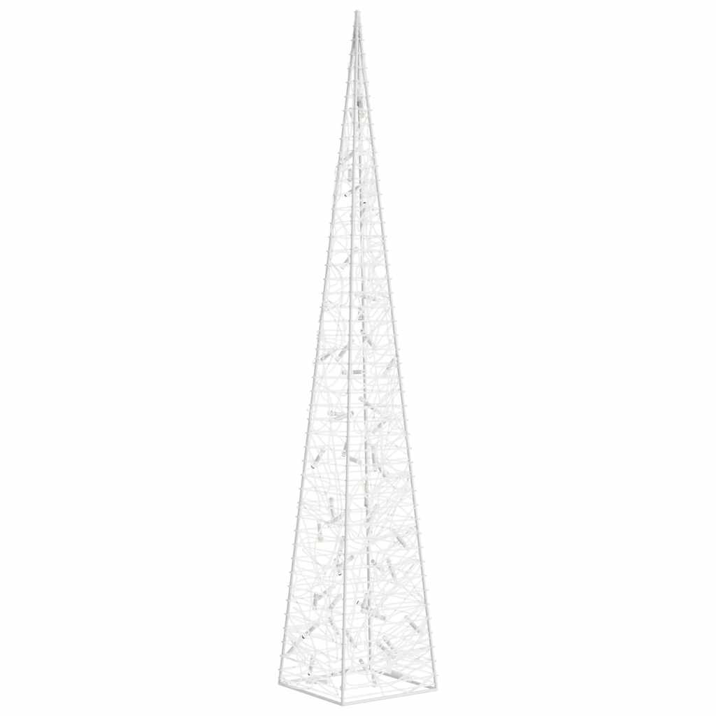 Akrüülist valguskoonus, LED-tuli, sinine 120 cm