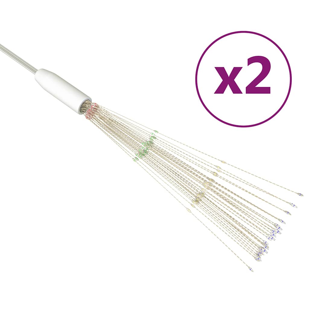 Õue ilutulestiku jõulutuled, 2 tk, värviline, 20 cm, 280 LEDi