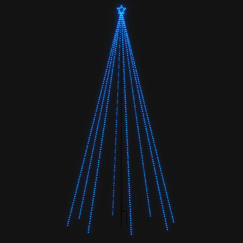 LED-jõulupuu, tuppa/õue, 576 LEDi, sinine, 3,6 m