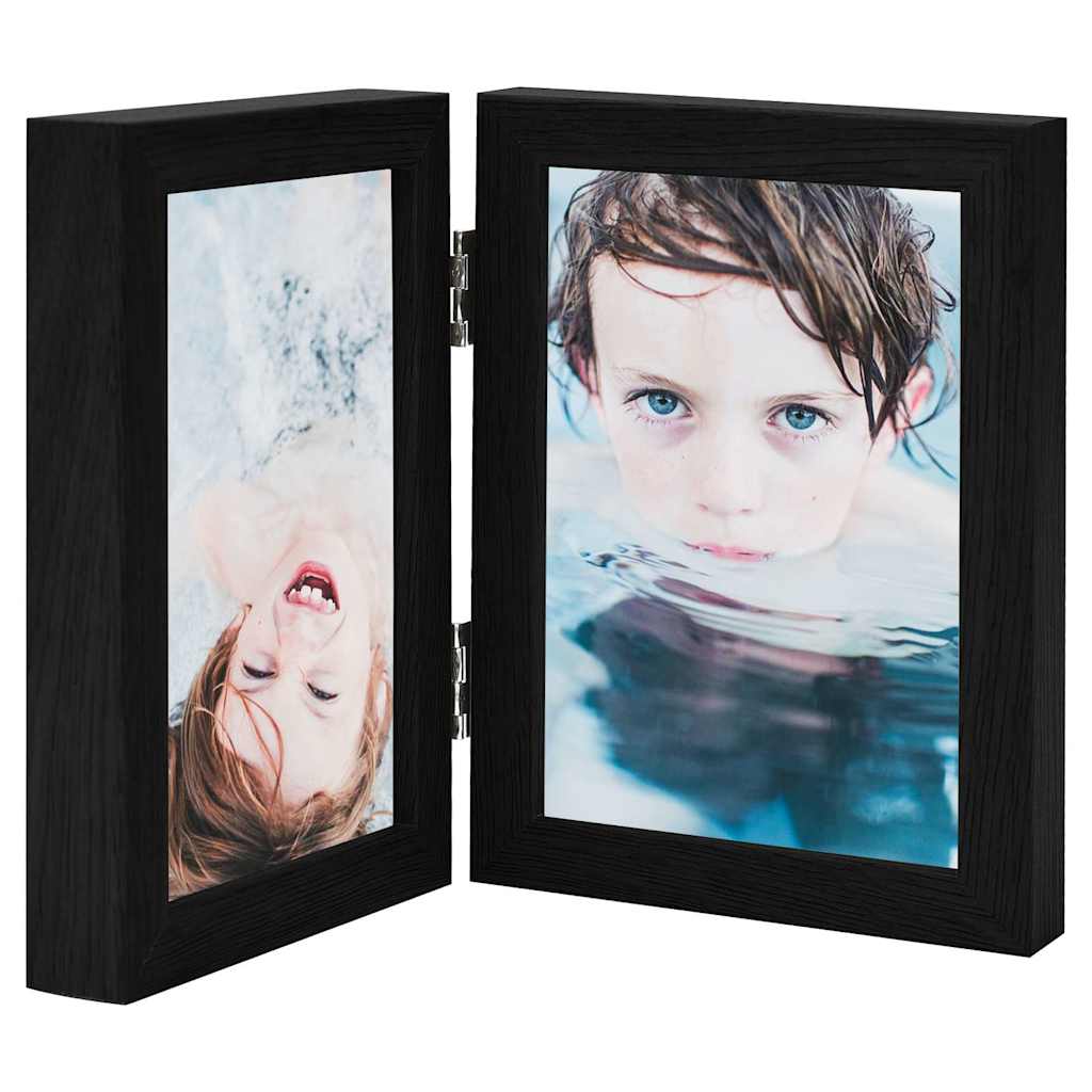 2-osaline pildiraam, must, 2 x (13x18 cm)