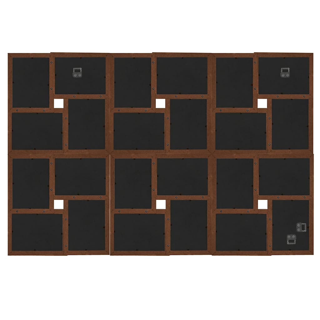 Kollaaž-pildiraam 24x(10x15 cm), tumepruun MDF