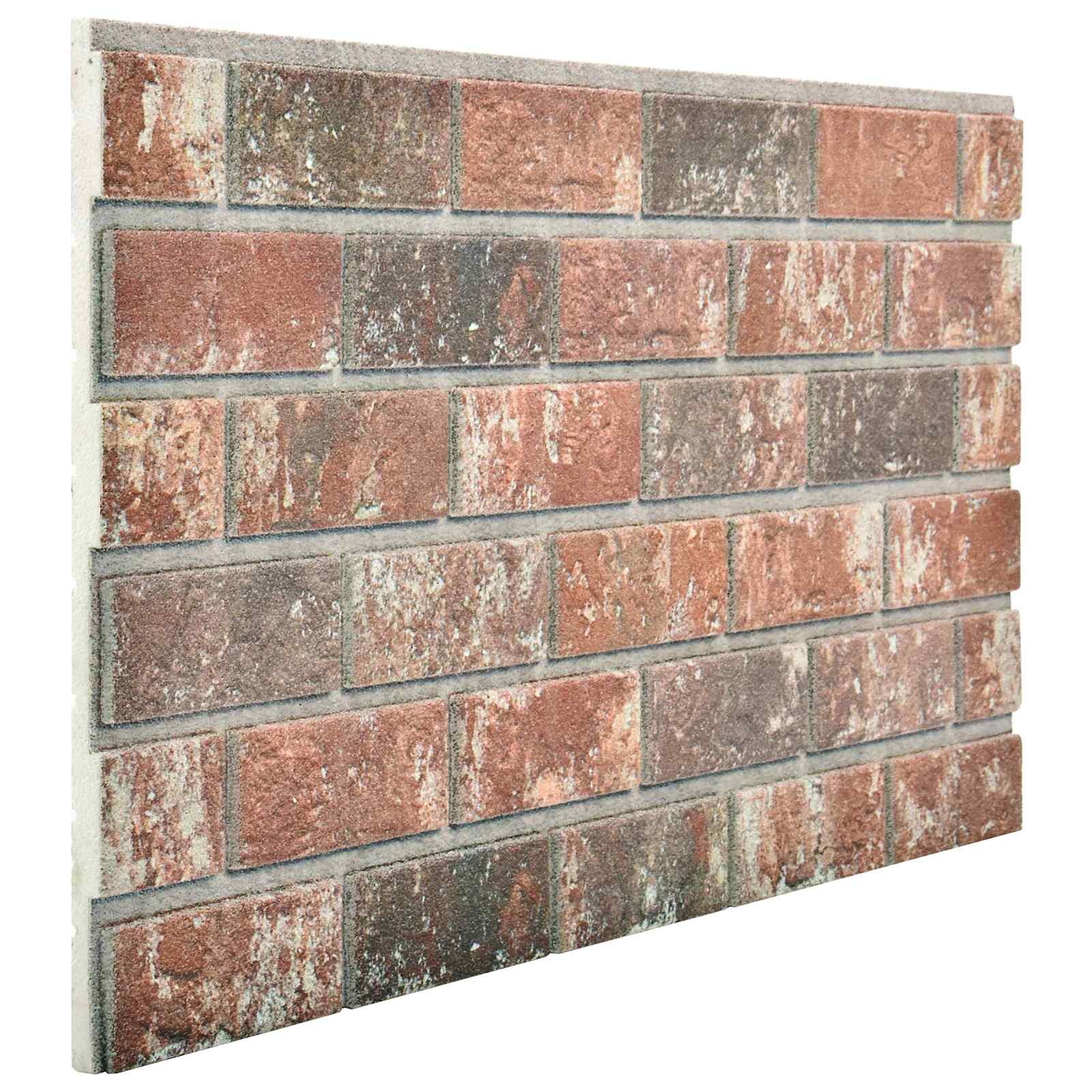 Seinapaneelid 10 tk 100 x 50 cm Tumepruun ja Hall EPS vaht
