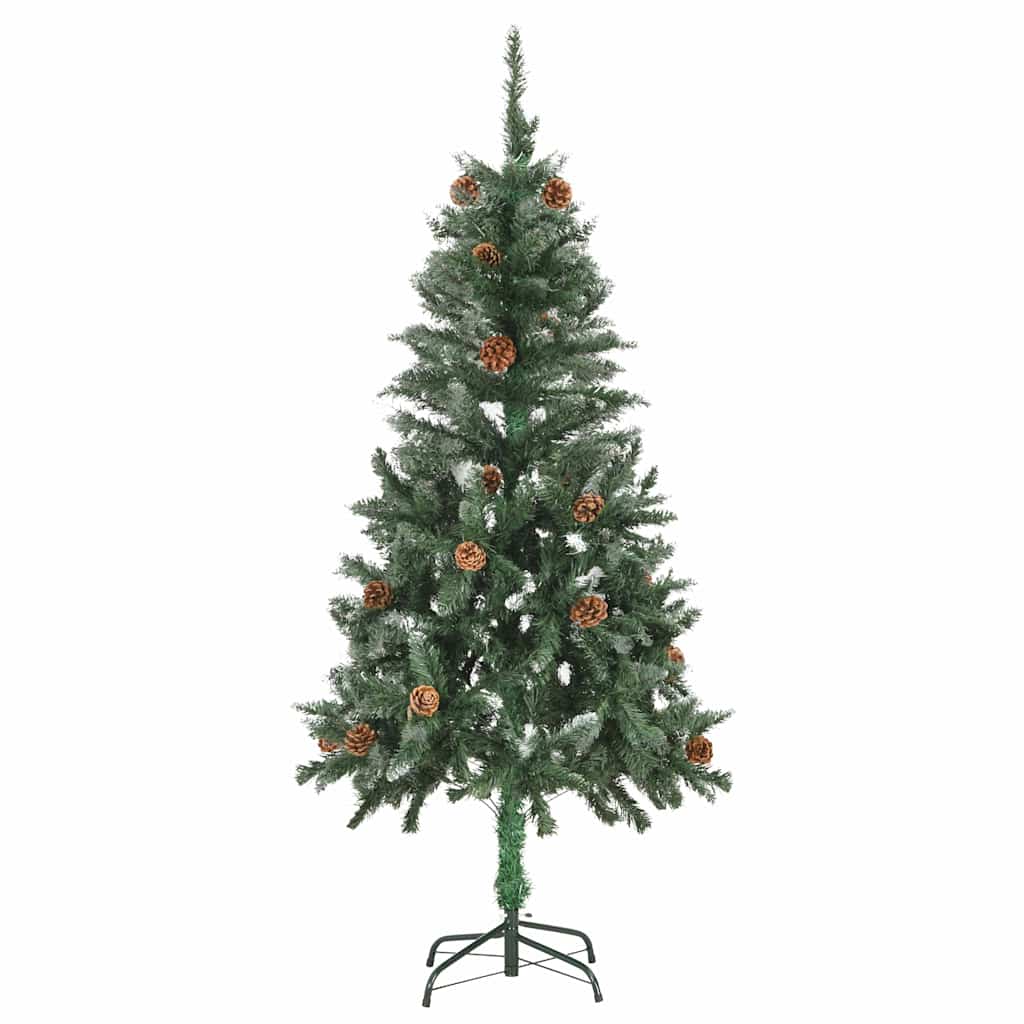 Valgustusega kunstkuusk männikäbidega, 150 cm