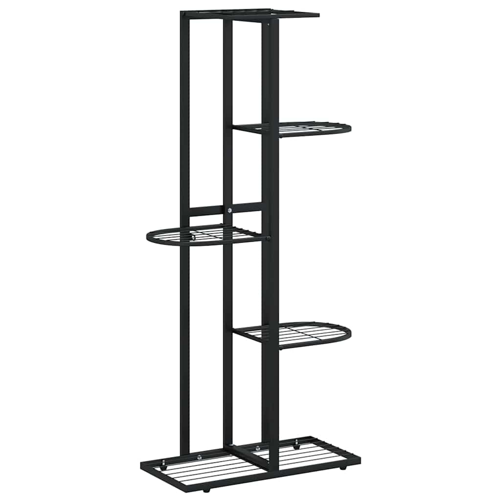 5-korruseline lillealus, 43x22x98 cm, must, metall