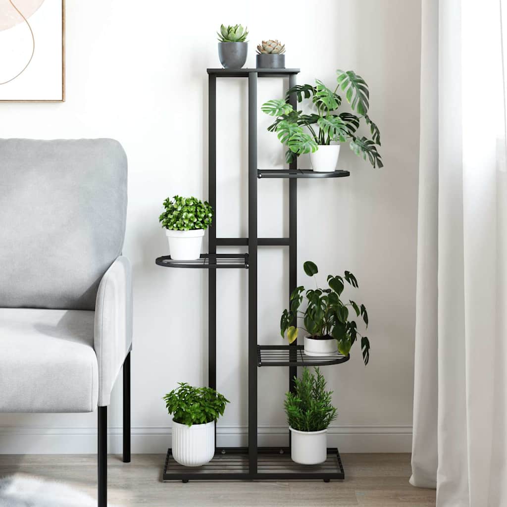 5-korruseline lillealus, 43x22x98 cm, must, metall