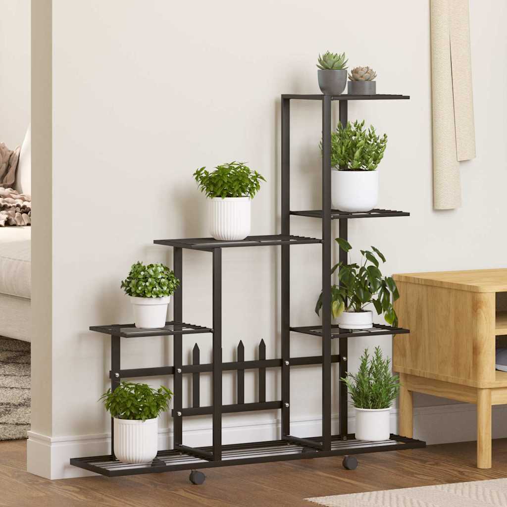 Lillealus ratastel, 94.5x25x92.5 cm, must, metall