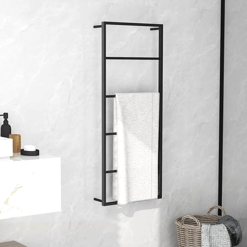 Rätikurest, must, 45 x 10 x 115 cm, teras