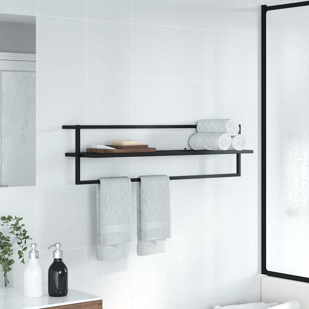 Rätikurest, must, 95 x 25 x 22 cm, raud