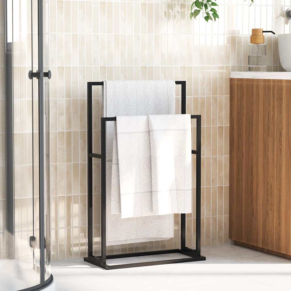 Eraldiseisev rätikurest, must, 48 x 24 x 78,5 cm, raud