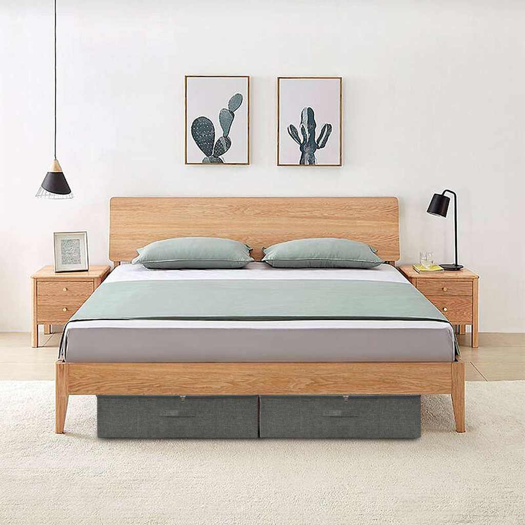 Hoiukastid 2 tk, kangas, 70 x 40 x 18 cm, antrasiithall
